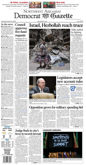 Cover of Northwest Arkansas Democrat-Gazette