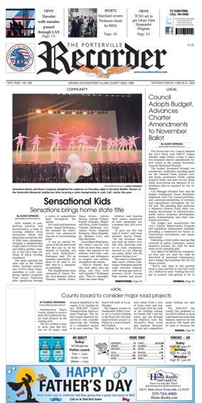 Cover of Porterville Recorder