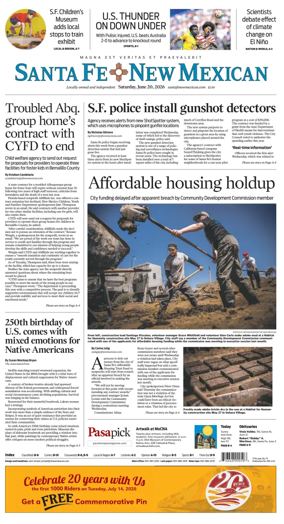 Cover of Santa Fe New Mexican