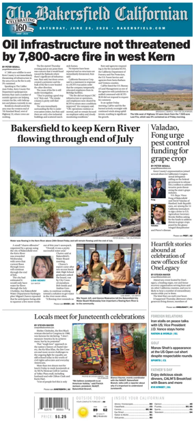Cover of The Bakersfield Californian