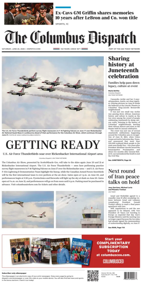 Cover of The Columbus Dispatch