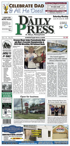 Cover of The Daily Press