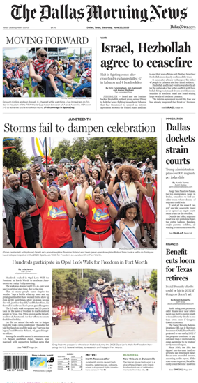 Cover of The Dallas Morning News
