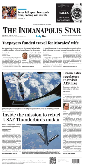 Cover of The Indianapolis Star
