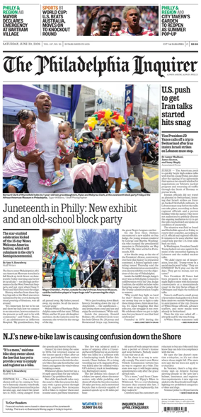 Cover of The Philadelphia Inquirer