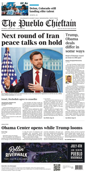 Cover of The Pueblo Chieftain