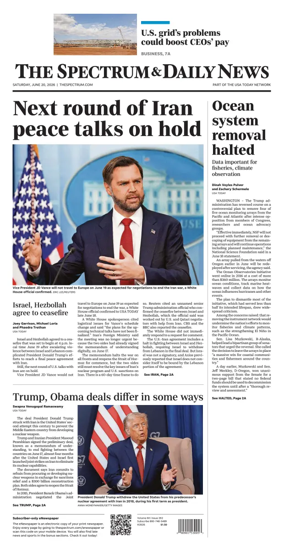 Cover of The Spectrum & Daily News