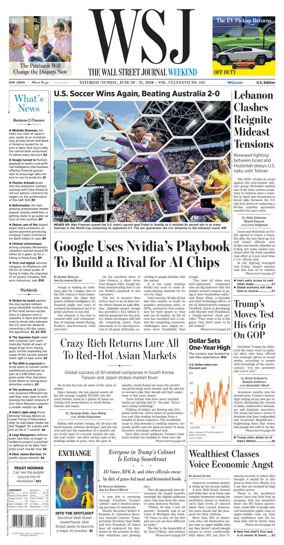 Cover of The Wall Street Journal