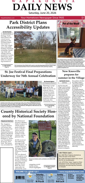 Cover of Wapakoneta Daily News