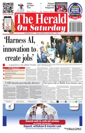 Cover of The Herald (Zimbabwe)