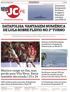 Cover of Jornal do Commercio