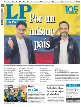Cover of La Patria (Colombia)