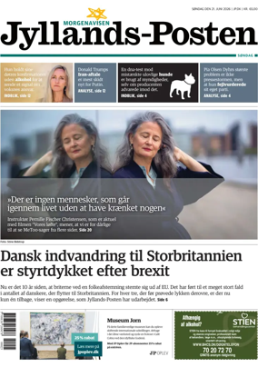 Cover of Jyllands-Posten Sondag