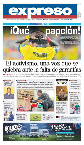 Cover of Diario Expreso