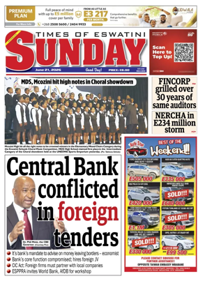 Cover of Times of Eswatini Sunday