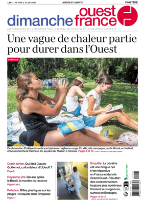Cover of Dimanche Ouest France (Finistere)