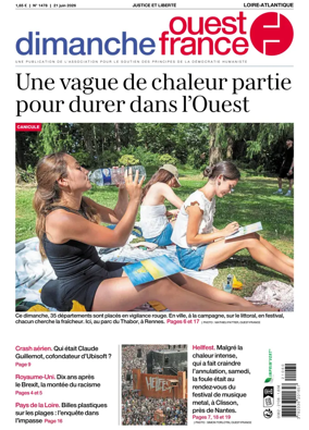 Cover of Dimanche Ouest France (Loire-Atlantique)