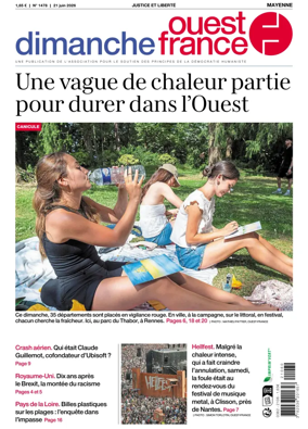Cover of Dimanche Ouest France (Mayenne)