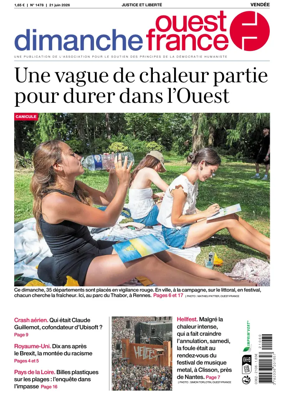 Cover of Dimanche Ouest France (Vendee)