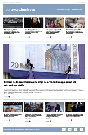 Cover of Euronews Business (Spanish) Compiled Edition