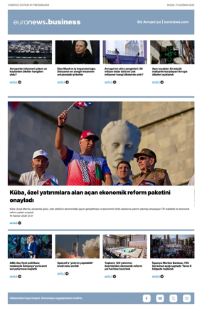 Cover of Euronews Business (Turkish) Compiled Editions