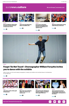 Cover of Euronews Culture and Sport Compiled Edition