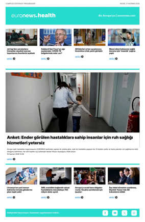 Cover of Euronews Health (Turkish) Compiled Edition