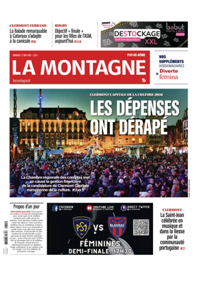 Cover of La Montagne (Clermont-Metropole)