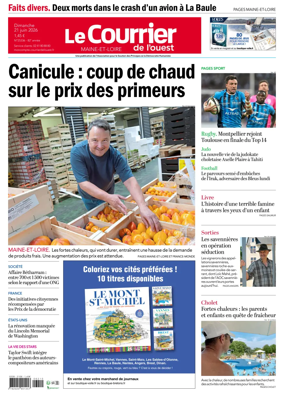 Cover of Le Courrier de l’Ouest (Nord Anjou)