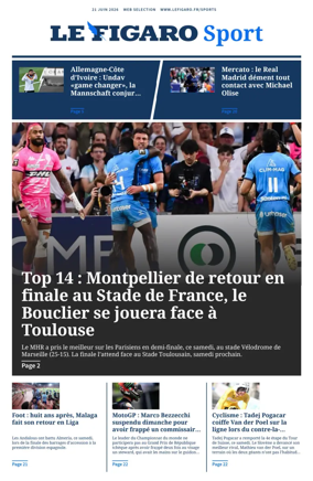 Cover of Le Figaro Sport