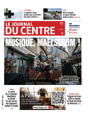 Cover of Le Journal du Centre