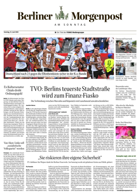 Cover of Berliner Morgenpost am Sonntag