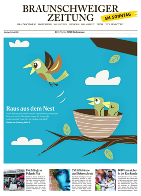 Cover of Braunschweiger Zeitung am Sonntag