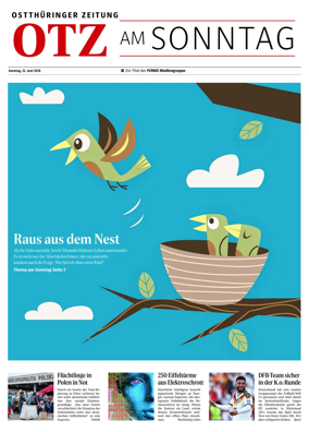 Cover of Ostthuringer Zeitung (OTZ am Sonntag)
