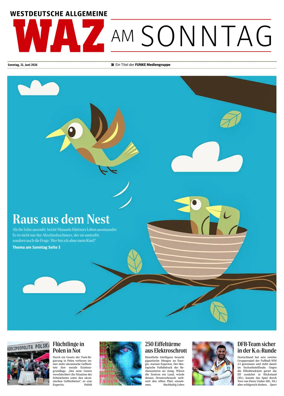 Cover of Westdeutsche Allgemeine Zeitung (WAZ am Sonntag)