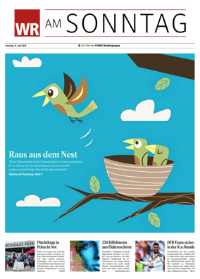 Cover of Westfalische Rundschau (WR am Sonntag)