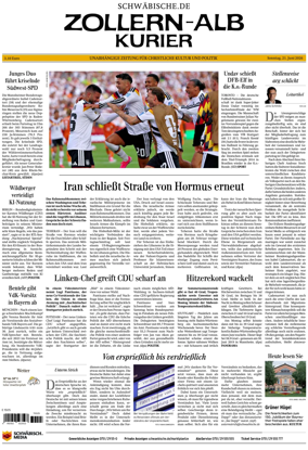 Cover of Zollern-Alb-Kurier (Balingen)