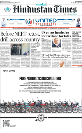 Cover of Hindustan Times (East UP)