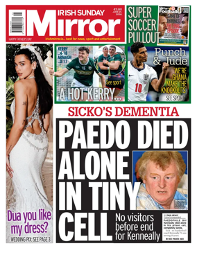 Cover of Irish Sunday Mirror