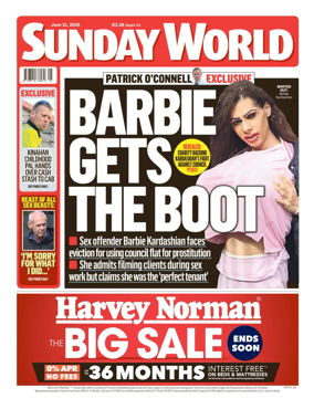 Cover of Sunday World (Ireland)