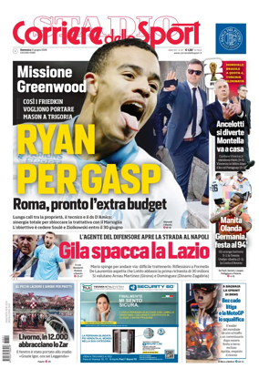 Cover of Corriere dello Sport (Lazio)