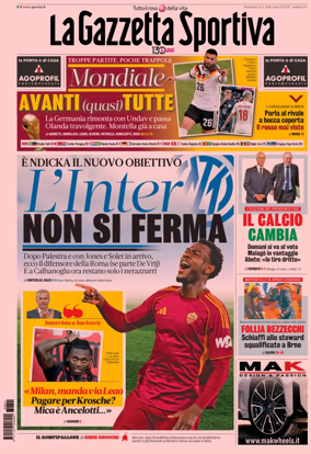 Cover of La Gazzetta dello Sport