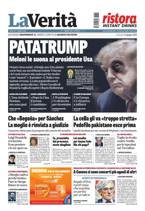 Cover of La Verita (Italia)