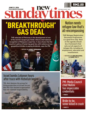 Cover of New Straits Times