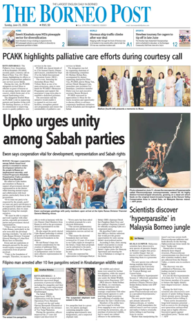 Cover of The Borneo Post (Sabah)