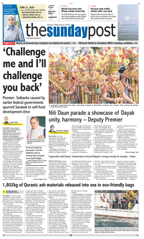 Cover of The Borneo Post (Sarawak)