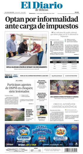 Cover of El Diario de Delicias