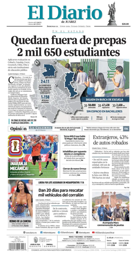Cover of El Diario de Juarez