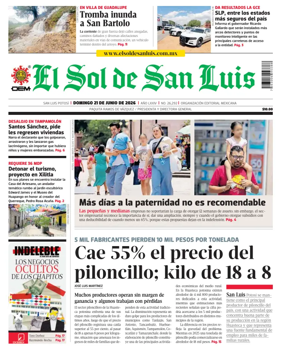 Cover of El Sol de San Luis Potosi