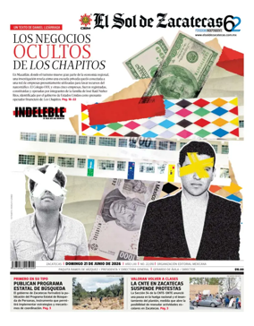 Cover of El Sol de Zacatecas